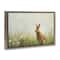 Stupell Industries; Stupell Industries Brown Rabbit with Daisies Floating Frame Wall Art; Category:Easter Wall Decor; Image:3
